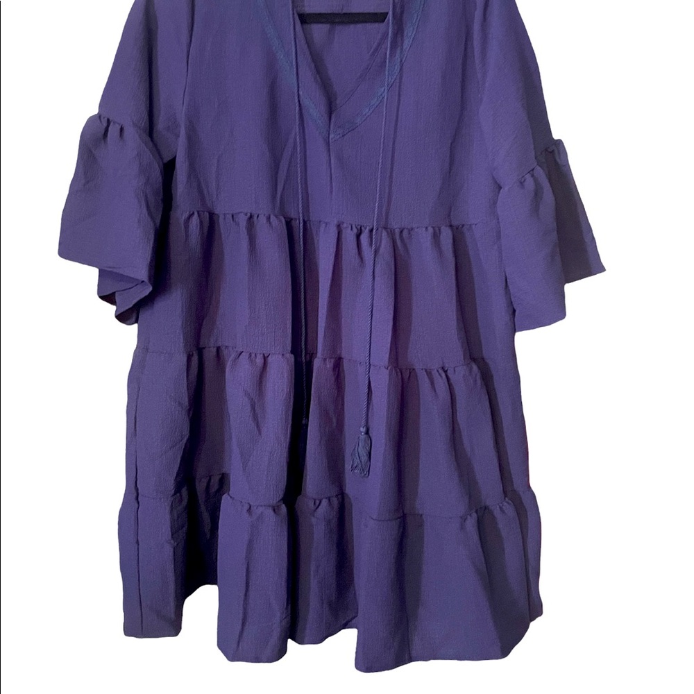 Blue babydoll dress